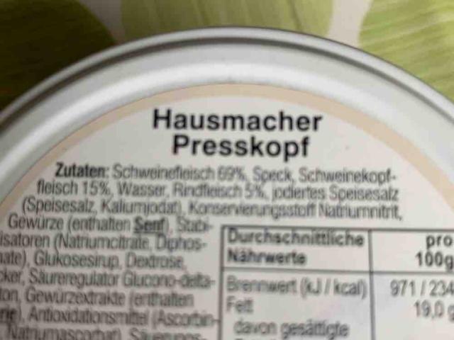 Hausmacher Presskopf im Glas 200g, Presskopf von Sabine Hoffmann | Hochgeladen von: Sabine Hoffmann