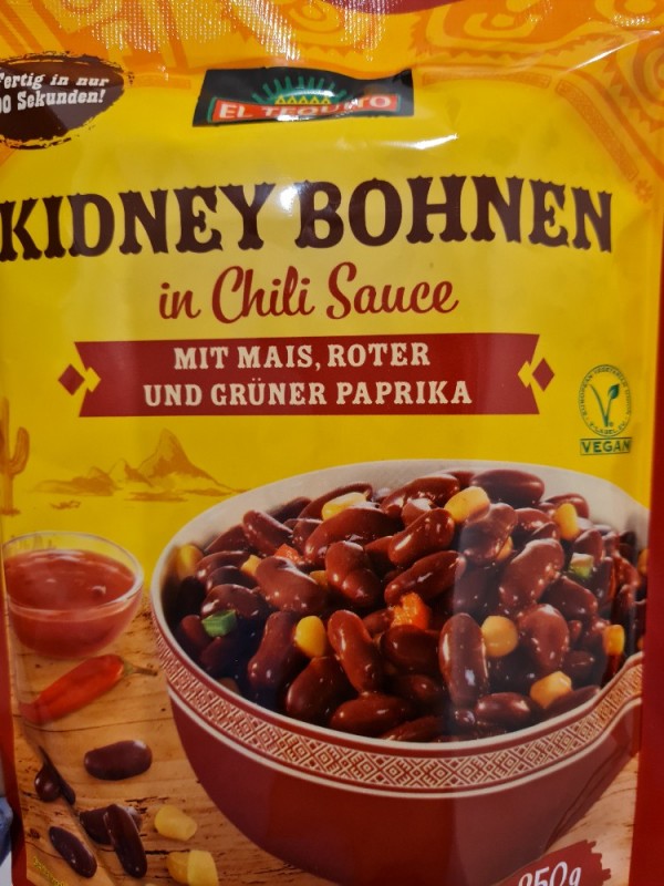 Kidney Bohnen in Chili Sauce mit Mais, roter und grüner Paprika  | Hochgeladen von: shadowless