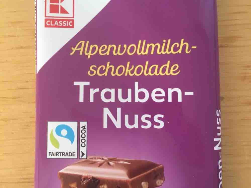 Trauben-Nuss Alpenvollmilchschokolade von Mathieri | Hochgeladen von: Mathieri
