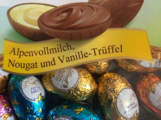 Spezialitäten Minis, Alpenvollmilch, Nougat und Vanille-Trüffel  | Hochgeladen von: mellixy