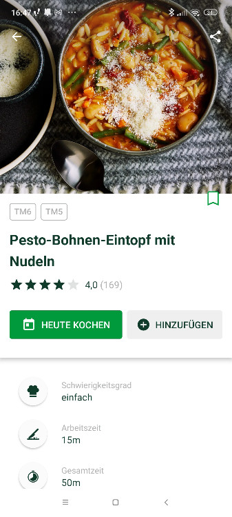Pesto-Bohnen-Eintopf mit Nudeln von chwein | Hochgeladen von: chwein