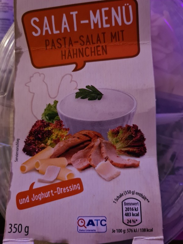 Salat Menü Pasta-Salat mit Hühnchen, mit Joghurt Dressing von St | Hochgeladen von: Streifenhörnchen
