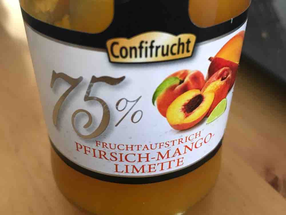 Fruchtaufstrich 75%, Pfirsich-Mango- Limette von wupperfisch | Hochgeladen von: wupperfisch