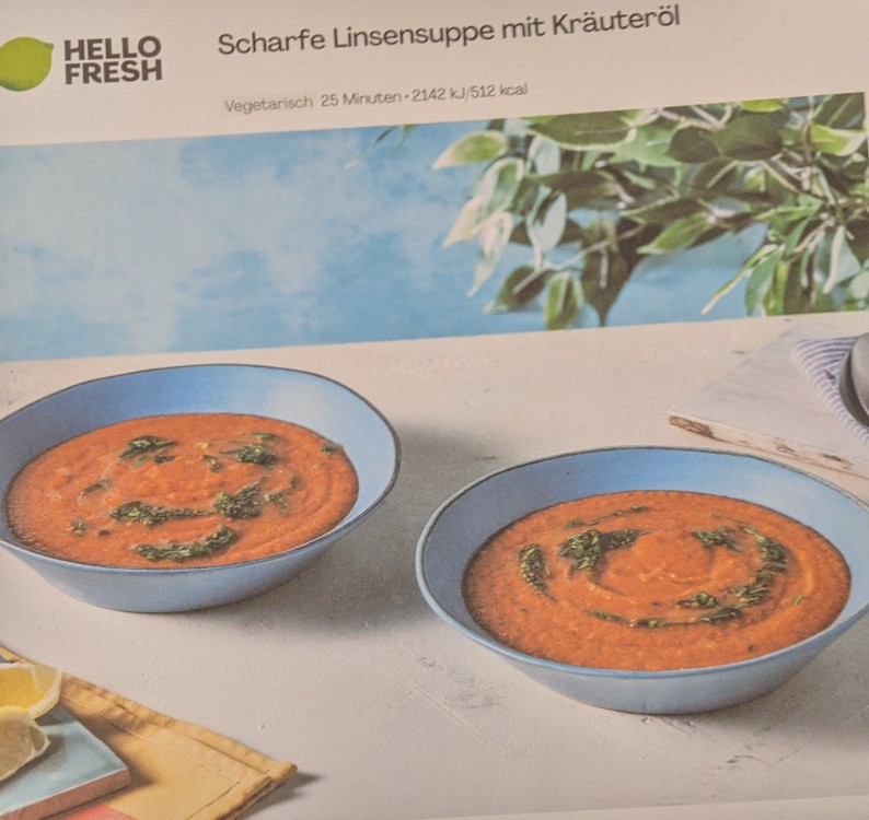 Scharfe Linsensuppe mit Kräuteröl, Hellofresh von maria.312 | Hochgeladen von: maria.312