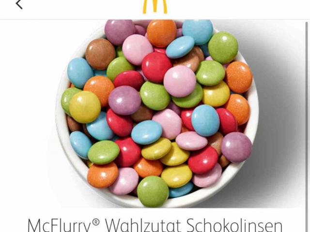 McFlurry Schokolinsen, (1 Portion = 36g) von alicaxceline | Hochgeladen von: alicaxceline