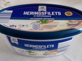 Heringsfilets in Sahnesoße, mit Zwiebeln und Gurken | Hochgeladen von: melody04