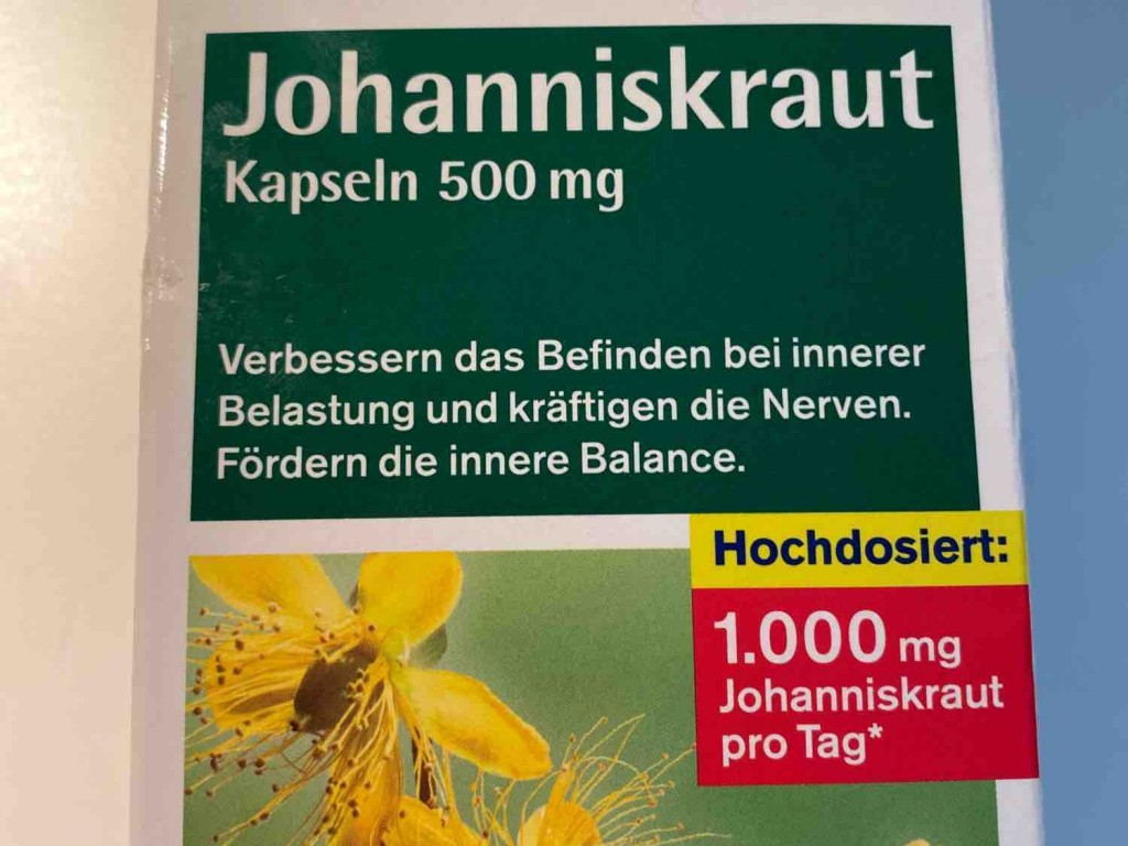 Johanniskraut 500, Nahrungsergänzungsmittel von XD23 | Hochgeladen von: XD23