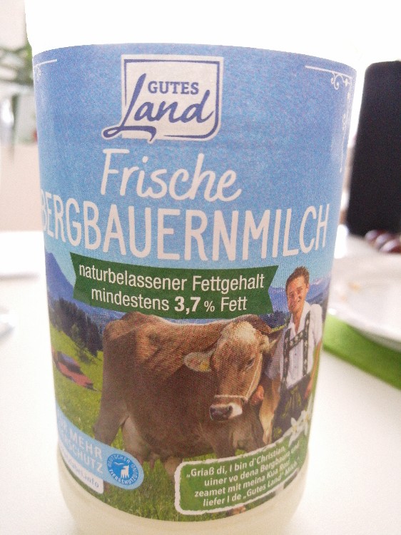Frische Bergbauernmilch, naturbelassener Fettgehalt (mindestens  | Hochgeladen von: Ane12