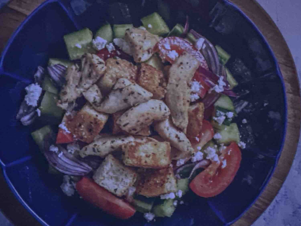 Hähnchenstreifen auf griechischen Salat von McGreen | Hochgeladen von: McGreen