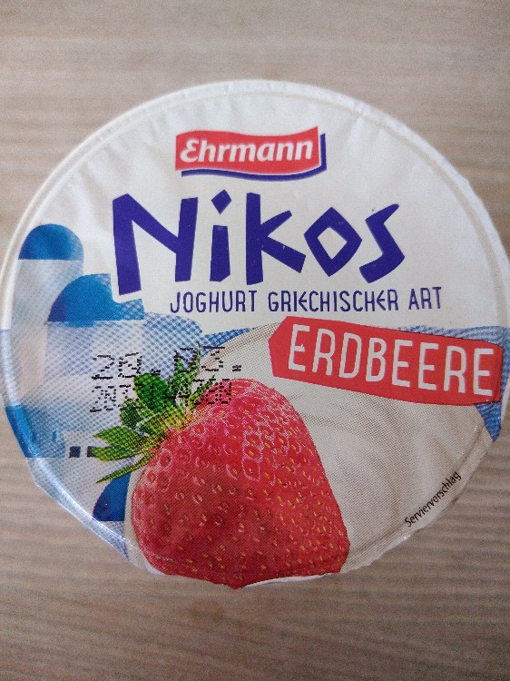 Nikos Joghurt Griechischer Art, Erdbeere von Aqu | Hochgeladen von: Aqu