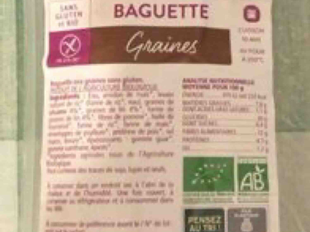Baguette graines sans gluten, 160g by louisaemp | Hochgeladen von: louisaemp