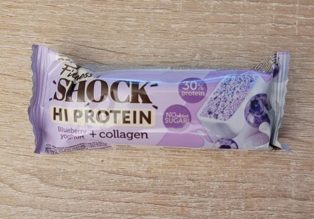 Shock Hi Protein Riegel Blueberry Yoghurt + Collagen | Hochgeladen von: LittleMac1976