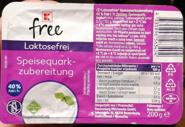 Speisequarkzubereitung laktosefrei, 40% Fett i. Tr. by oxytocina | Uploaded by: oxytocinated