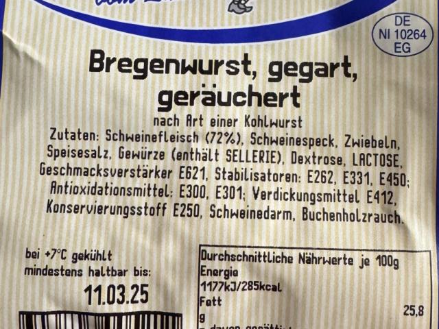 Bregenwurst gegart, geräuchert von HarzerRoller | Hochgeladen von: HarzerRoller