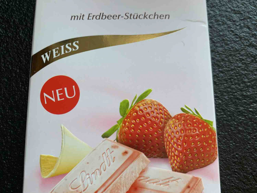 Lindt Erdbeere weiß mit Erdbeer-Stückchen von enricoo | Hochgeladen von: enricoo