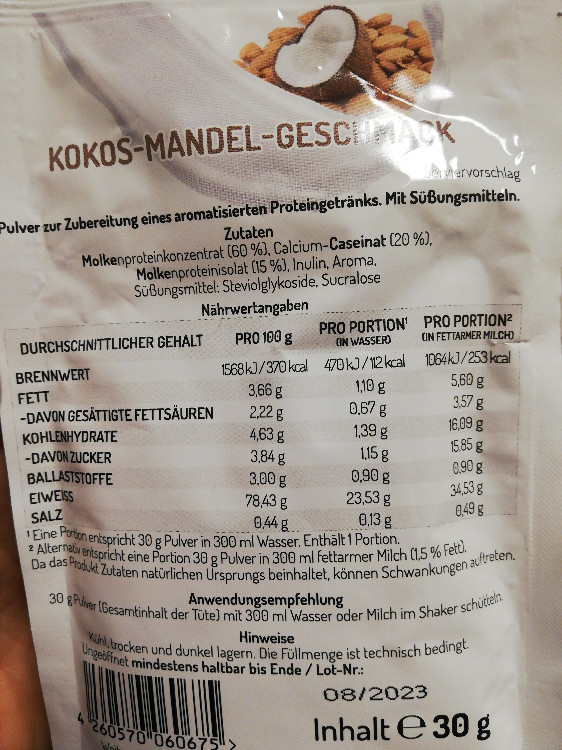 Daily Protein, Kokos-Mandel-Geschmack von Schafgesang | Hochgeladen von: Schafgesang