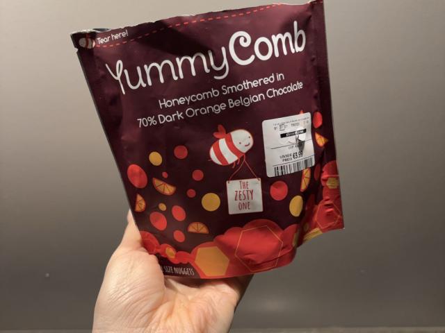 YummyComb, 70% Dark Orange Belgian Chocolate by alicetld | Uploaded by: alicetld