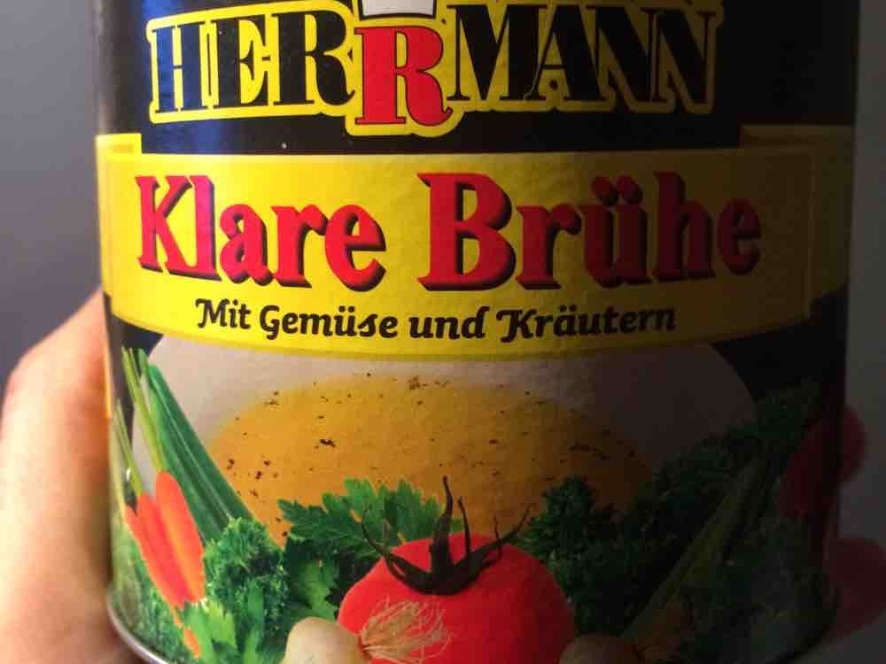 Hermann Klare Brühe, mit Gemüse und Kräutern -ohnr von peine | Hochgeladen von: peine