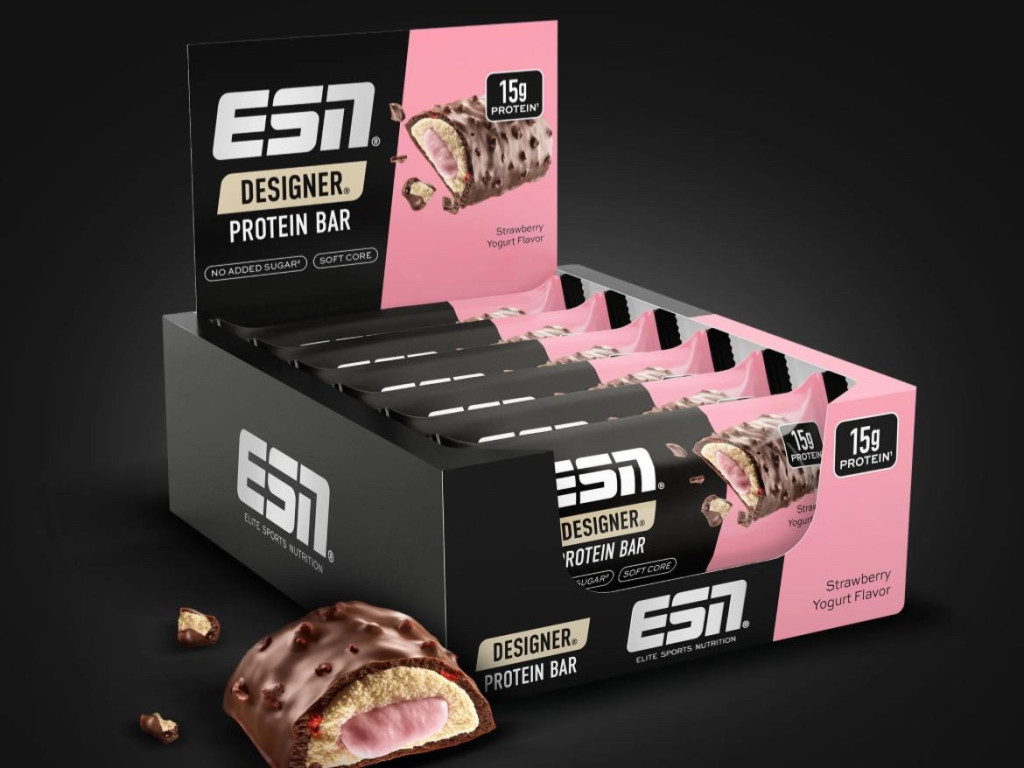ESN Proteinriegel, Strawberry Yoghurt von leonievictoriakub | Hochgeladen von: leonievictoriakub ESN Proteinriegel, Strawberry Yoghurt von leonievictoriakub | Hochgeladen von: leonievictoriakub