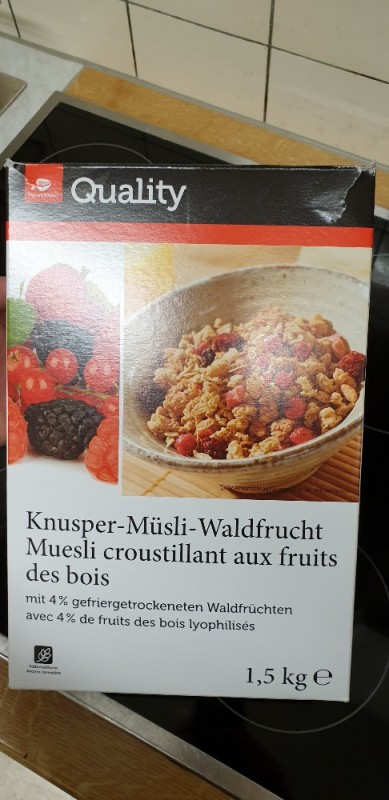 Knusper-Müsli-Waldfrucht, mit 4% gefriergetrockneten Waldfrüchte | Hochgeladen von: dpluessgm993