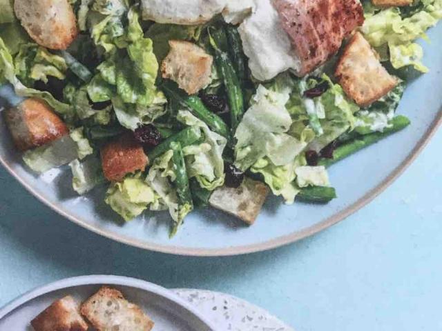 Salat mit Ziegenkäse im Speckmantel, Bärlauch-Dressing und Cranb | Hochgeladen von: Janey