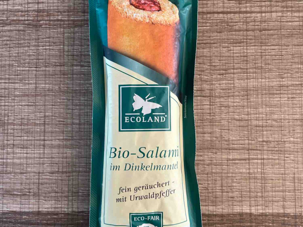 Bio-Salami im Dinkelmantel, fein geräuchert - mit Urwaldpfeffer  | Hochgeladen von: Jea.K.