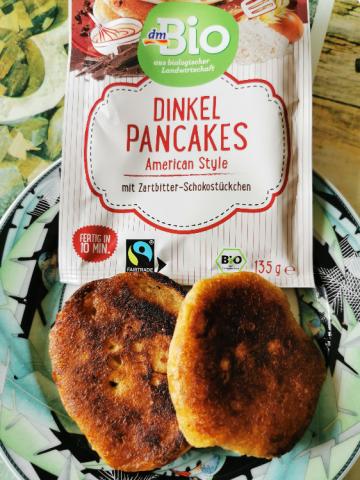 Dinkel Pancakes fertig zubereitet, American Style mit Zartbitter | Hochgeladen von: Stella Falkenberg