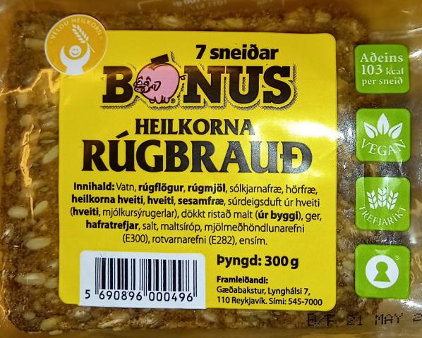 Heilkorna Rúgbrauð, 7 sneiðar, 300gr von JEdda | Hochgeladen von: JEdda