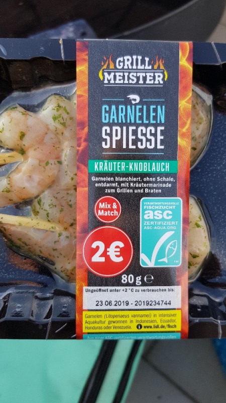 Garnelen Spiesse, Kräuter-Knoblauch von sandrodp115 | Hochgeladen von: sandrodp115