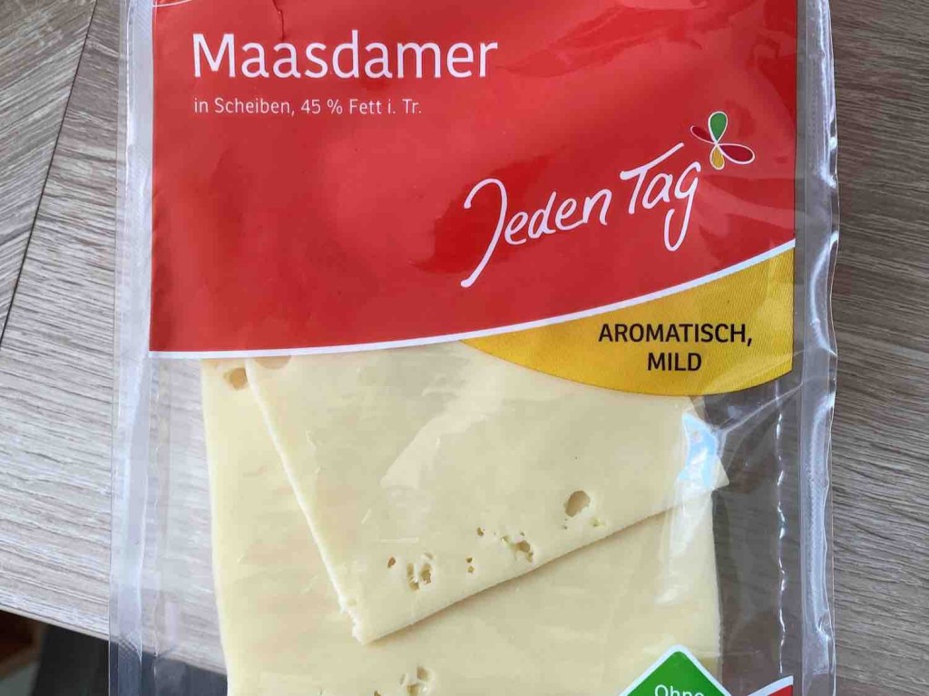 Maasdamer, in Scheiben, 45% Fett i. Tr. von titowirdschlank | Hochgeladen von: titowirdschlank