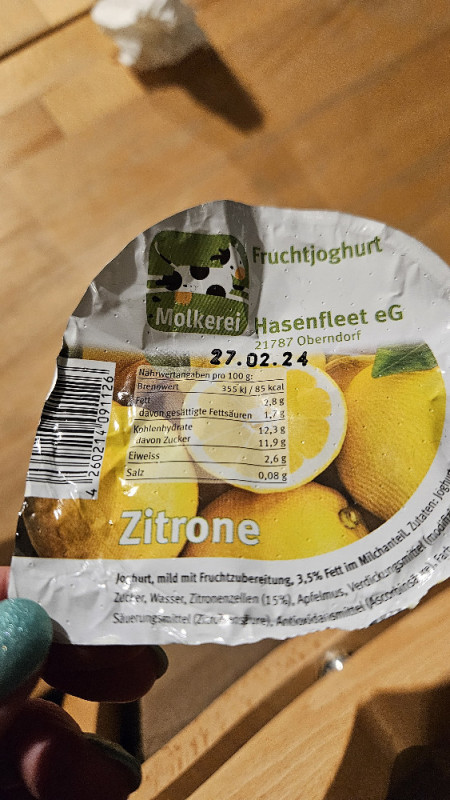 Hasenfleet Fruchtjoghurt Zitrone, Joghurt 3,5% von Dagena | Hochgeladen von: Dagena