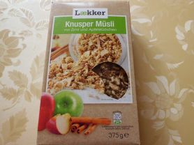 Knusper Müsli, mit Zimt und Apfelstückchen | Hochgeladen von: tea