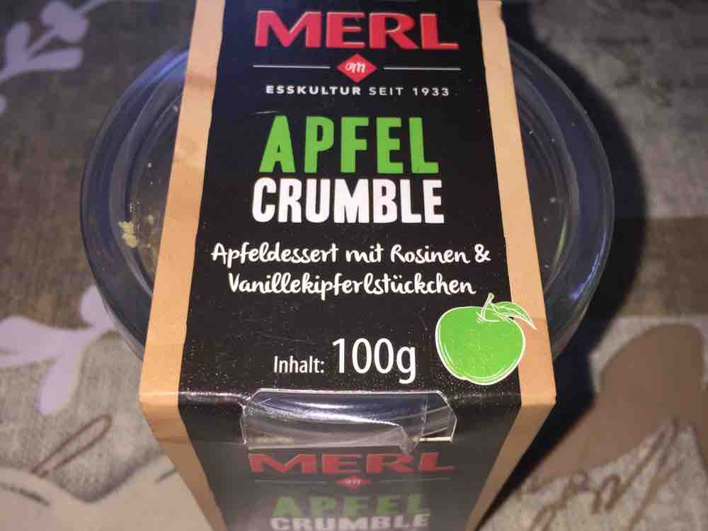 Apfel Crumble, Apfel Dessert mit Rosinen & Vanillekipferlst  | Hochgeladen von: stellalost