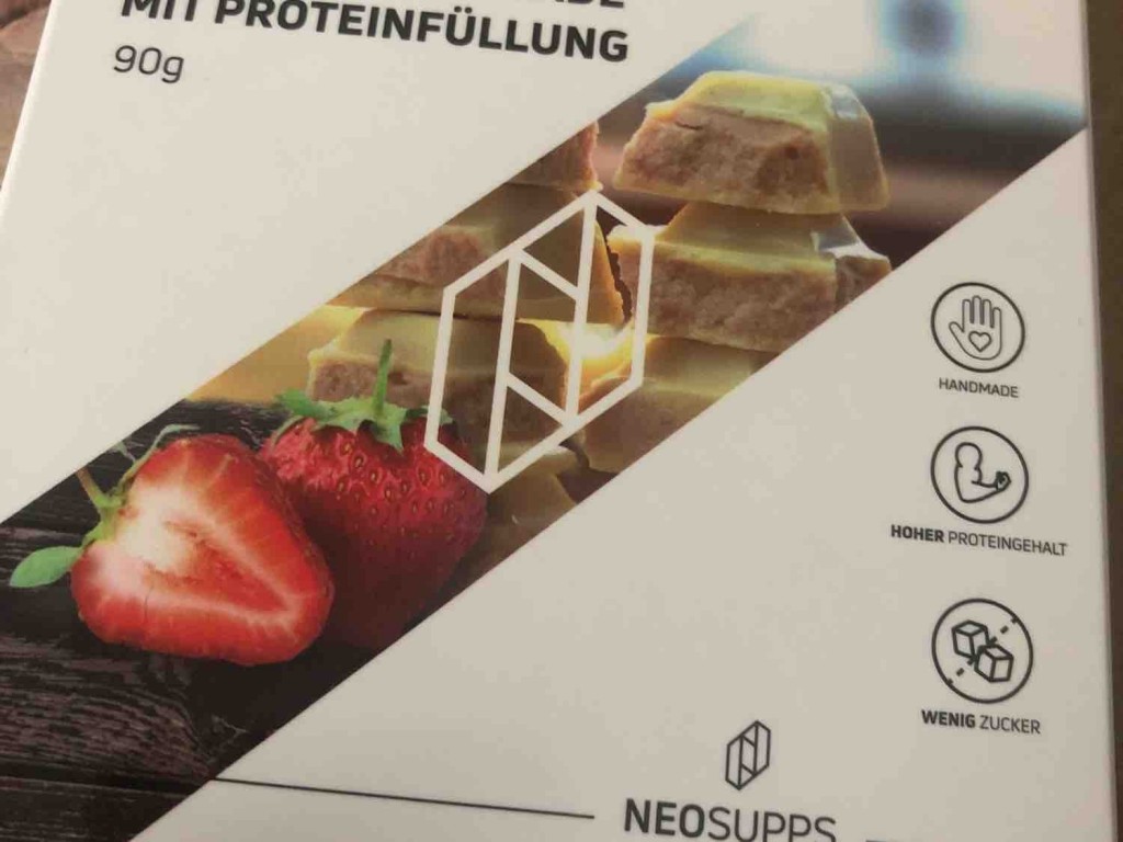 Weisse Schokolade mit Proteinfüllung von MrGuess | Hochgeladen von: MrGuess