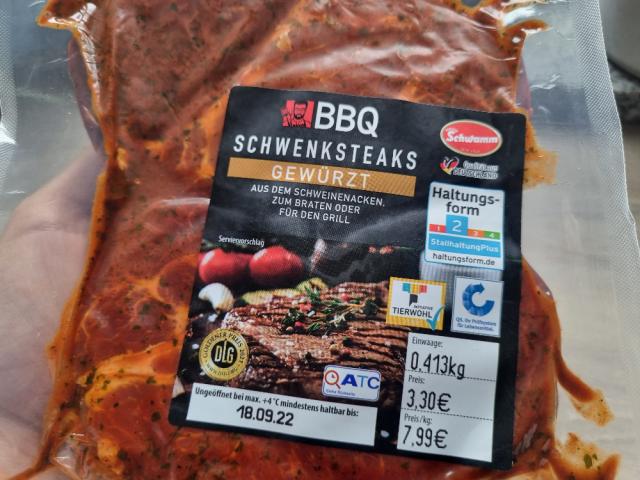 Schweinesteak gewürzt, BBQ  von HermineGranger | Hochgeladen von: HermineGranger