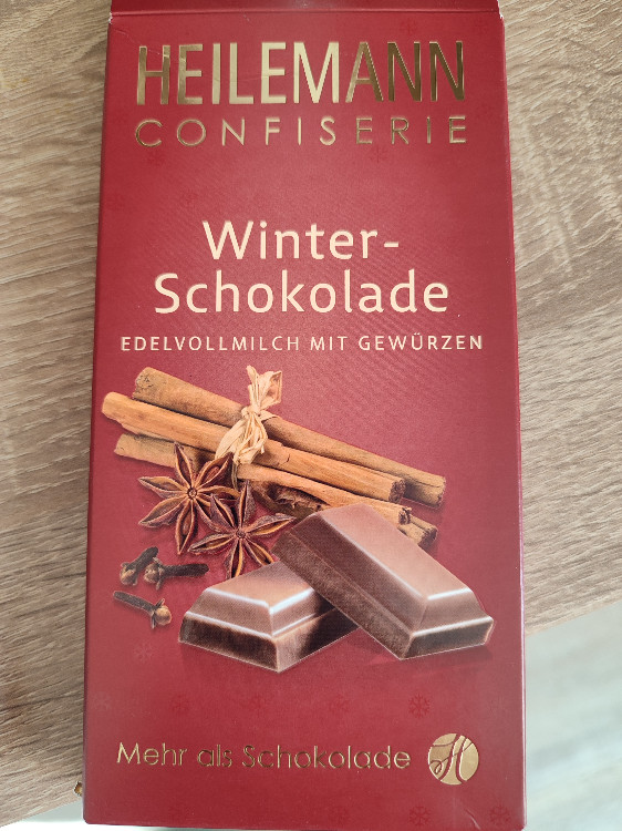 Winterschokolade (Edelvollmilch mit Gewürzen), Kakao: 38% mindes | Hochgeladen von: Katjes07