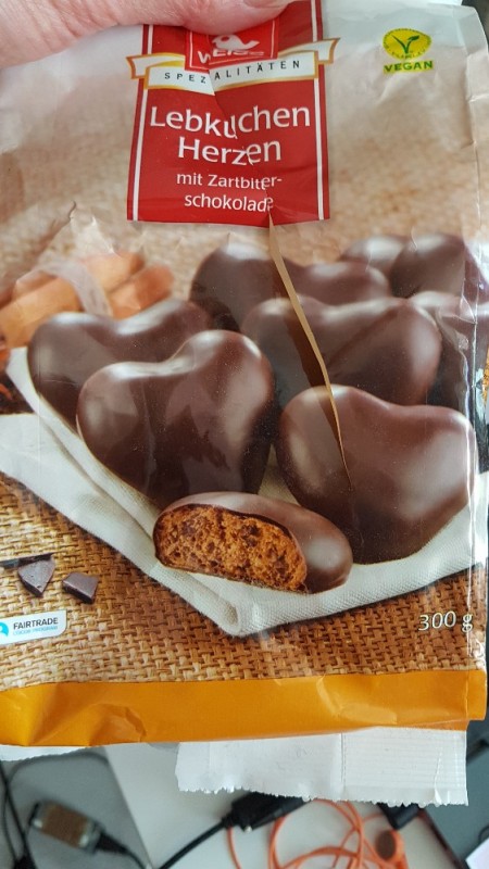 Lebkuchen Herzen, mit Zartbitterschokolade von 000a946 | Hochgeladen von: 000a946