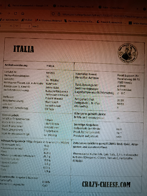 Italia Cheese von patrickkumanovi786 | Hochgeladen von: patrickkumanovi786