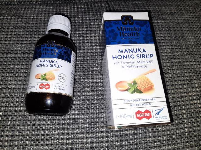 Manila Honig Sirup, mit Thymian, Manukaol & Pfefferminze von | Hochgeladen von: Mobelix