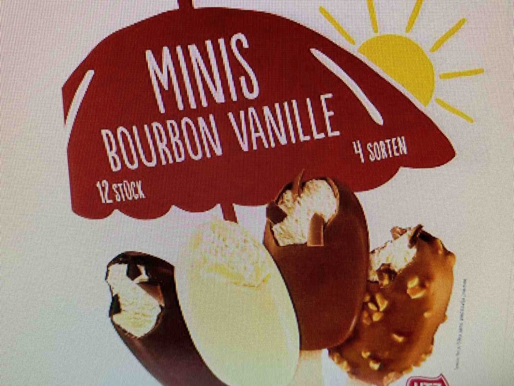 12 Minis Bourbon Vanille , 36g Mini Stieleis 4 Sorten  von safti | Hochgeladen von: safti