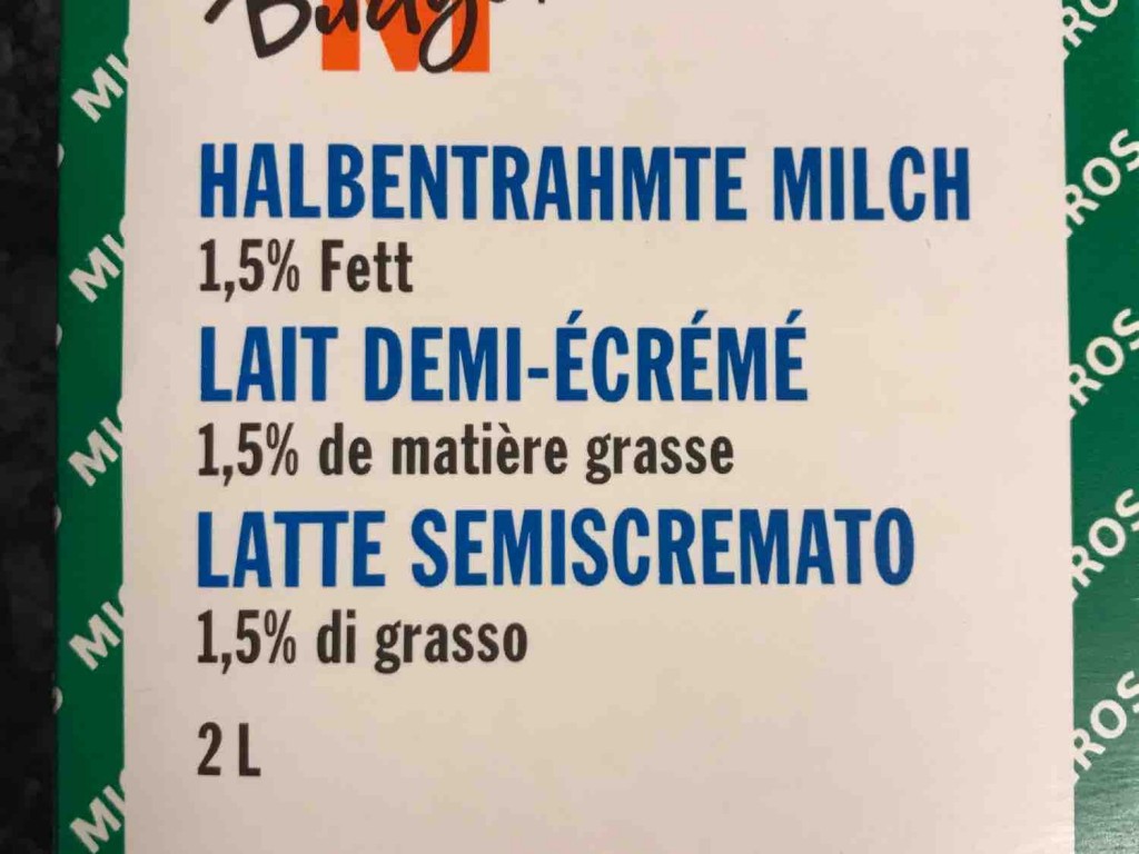 Halbentrahme Milch, 1.5% Fett von Riva65 | Hochgeladen von: Riva65