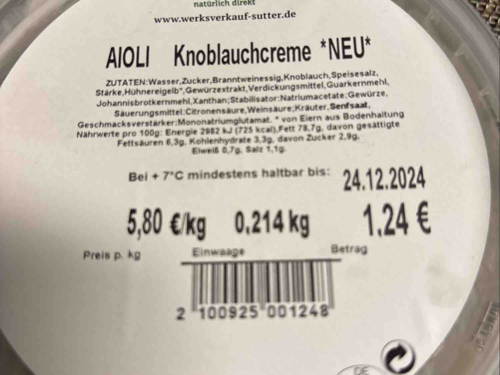 AIOLI Knoblauchcreme von ManuS209 | Hochgeladen von: ManuS209