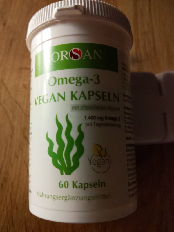 Omega 3, vegane Kapseln aus Algenöl - Angaben für Tagesdo von Ma | Hochgeladen von: Manusel