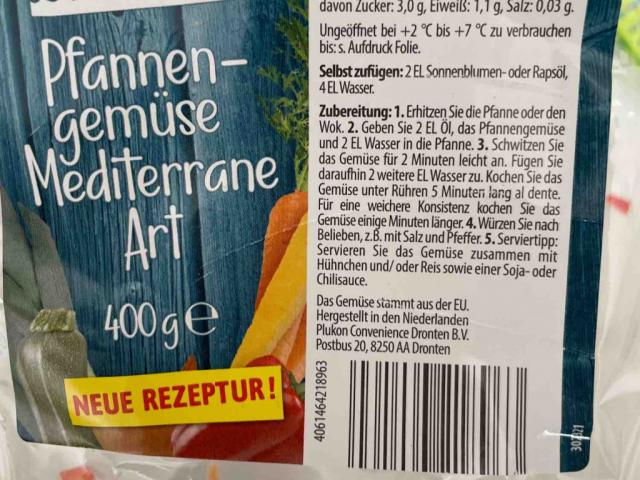 Pfannen -Gemüse Mediterrane Art, Gemüse Mix Aldi von zwergenschu | Hochgeladen von: zwergenschubser