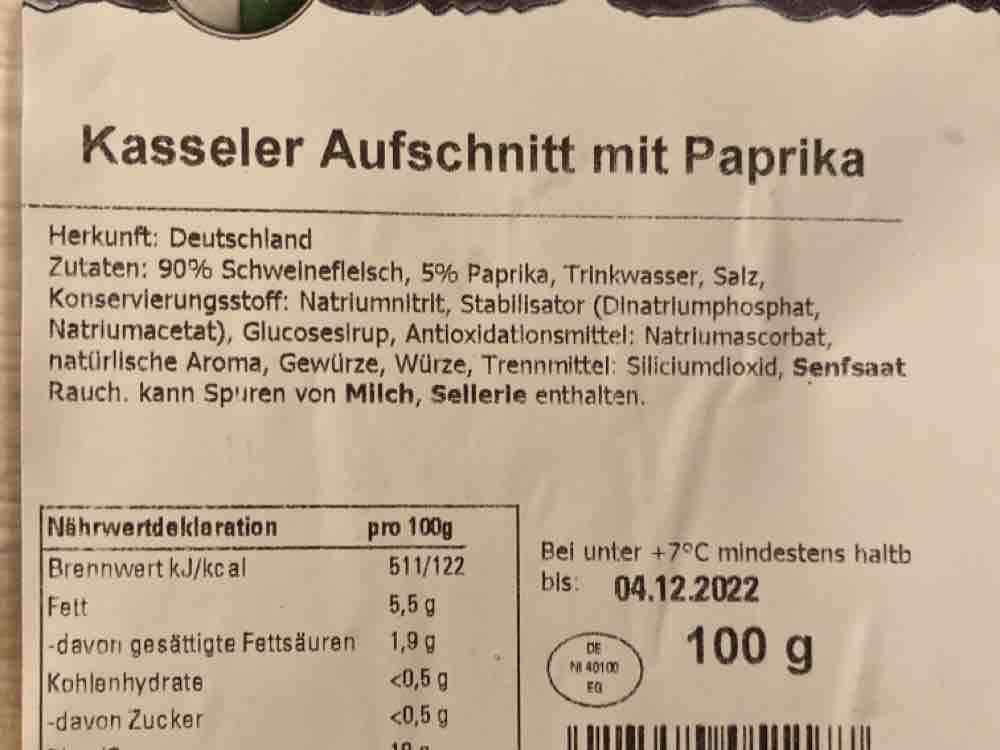 Kasseler Aufschnitt mit Paprika, 5% Paprika von schnacke | Hochgeladen von: schnacke