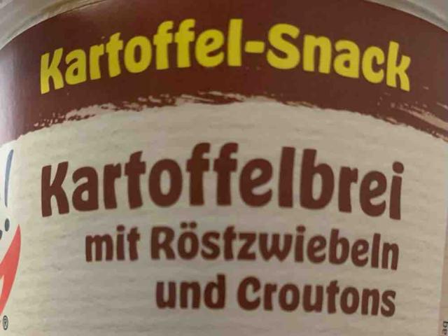 Kartoffelbrei mit Röstzwiebeln und Croutons, Kartoffel Snack  XL | Hochgeladen von: Mona212