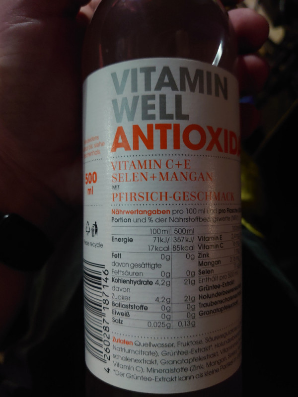 Vitamin Well Antioxidant, Pfirsich-Geschmack von Dany98 | Hochgeladen von: Dany98