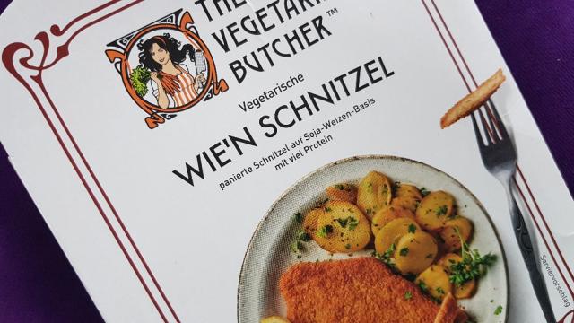 Vegetarische Wien Schnitzel, Panierte Schnitzel auf Soja-Weizen | Hochgeladen von: Zimtkatze