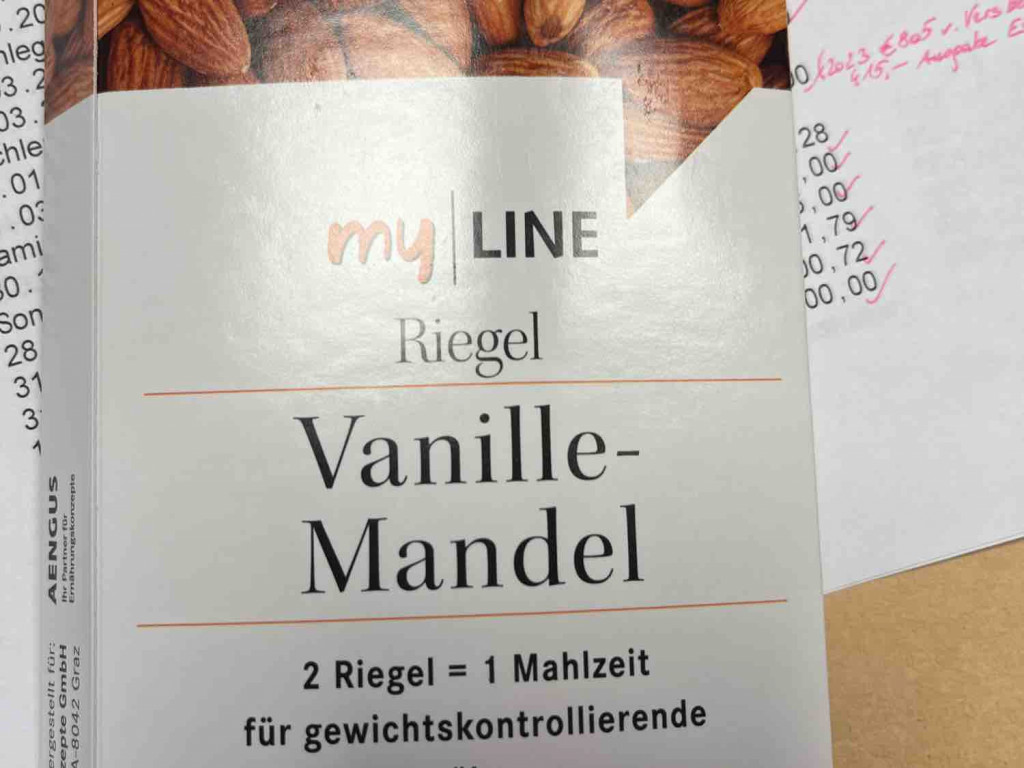 MyLine Riegel , Vanille-Mandel von KarinReitbauer | Hochgeladen von: KarinReitbauer