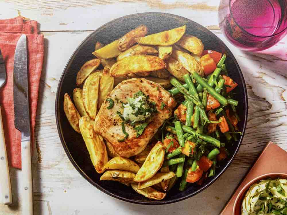 Schweinelachssteak mit Bohnengemüse von AndiSausD | Hochgeladen von: AndiSausD